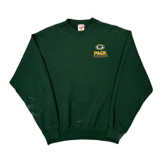 Green Bay Packers Artex Football Sweatshirt - XL Green Cotton