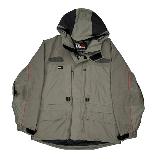 Gore-Tex Polo Sport Waterproof Ski Jacket - Medium Black Nylon