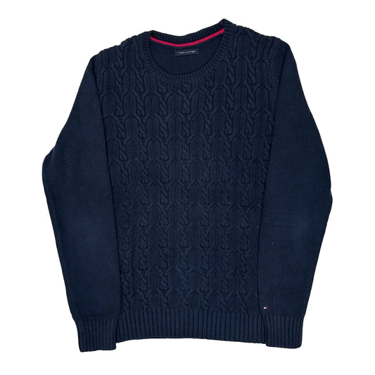 Vintage Tommy Hilfiger Jumper - Medium Navy Cotton