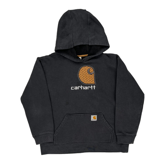 Age 12 Carhartt Hoodie - Large Black Cotton Blend