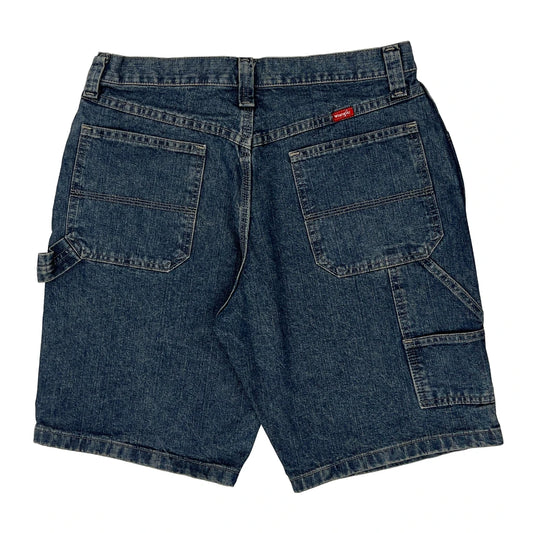 Wrangler Carpenter Shorts - 32W 10L Blue Cotton