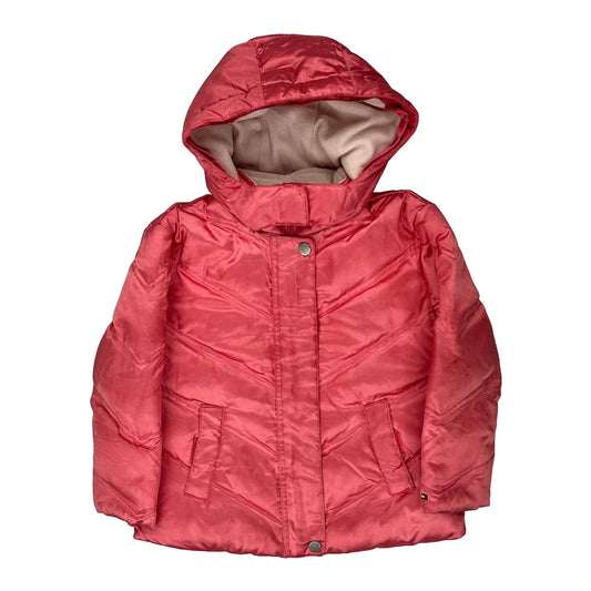Age 4 Tommy Hilfiger Puffer - XS Red Polyester