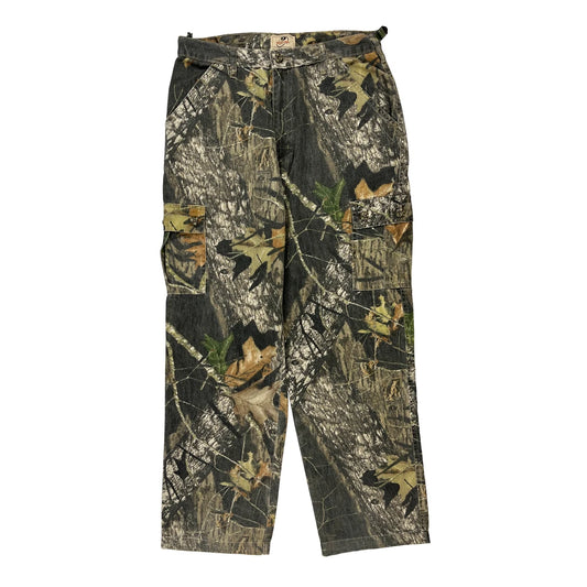 Mossy Oak Cargo Trousers - Medium Camo Cotton