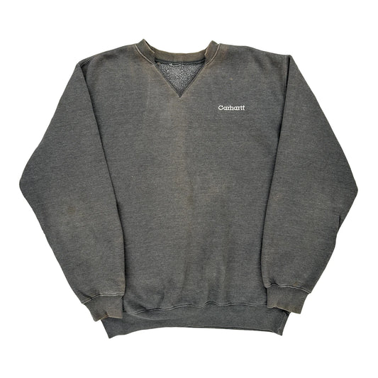 Carhartt Sweatshirt - 2XL Grey Cotton Blend