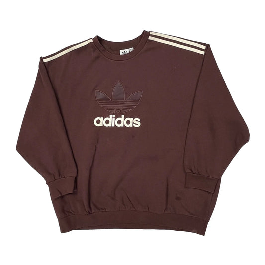 Adidas Sweatshirt - XL Brown Cotton