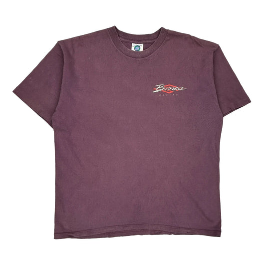 Bones Belton Single Stitch T-Shirt - XL Purple Cotton