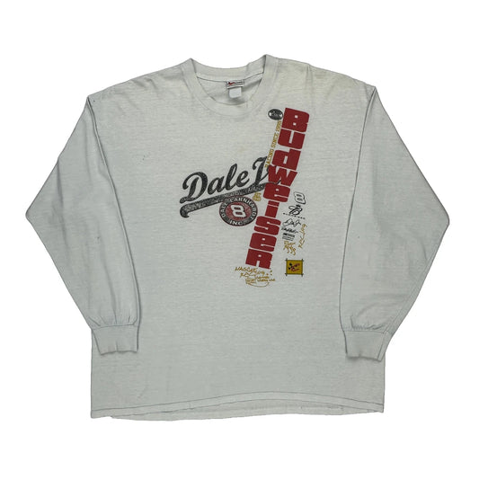 Budweiser Chase Authentics Nascar Long Sleeve T-Shirt - XL Red Cotton