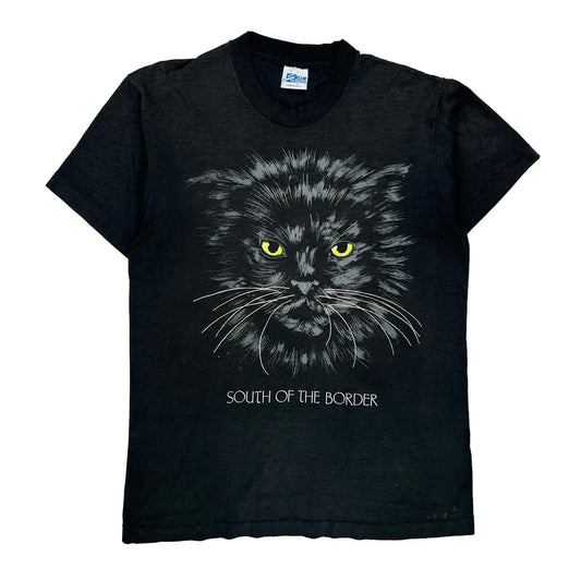 South Of The Border Salem Single Stitch T-Shirt - Large Black Cotton Blend