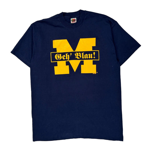 Fruit Of The Loom College T-Shirt - XL Navy Cotton