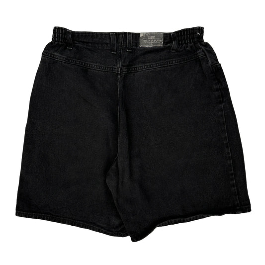 Lee Denim Shorts - 32W UK 14 Black Cotton