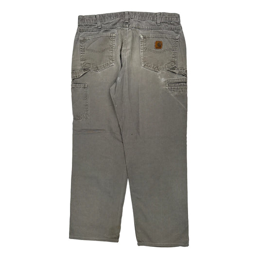Carhartt Carpenter Trousers - 36W 30L Grey Cotton