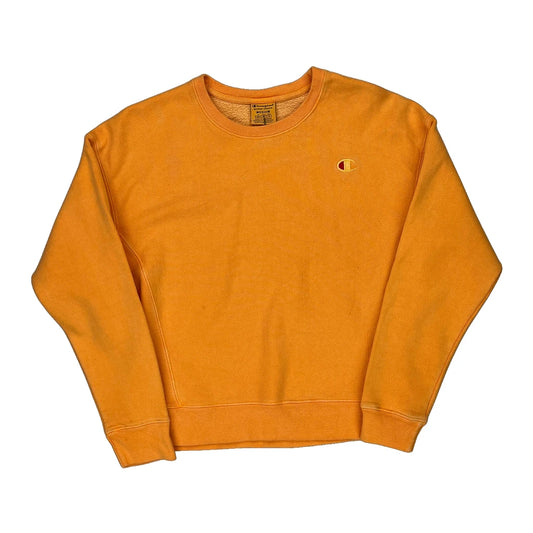 Reverse Weave Champion Sweatshirt - Medium Orange Cotton