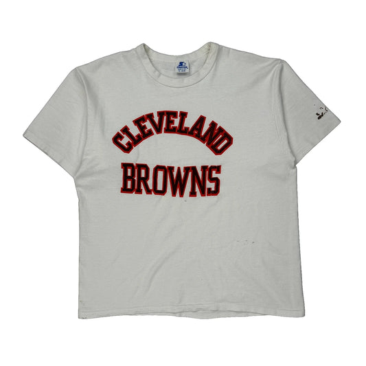 Cleveland Browns Starter Football T-Shirt - XL White Cotton