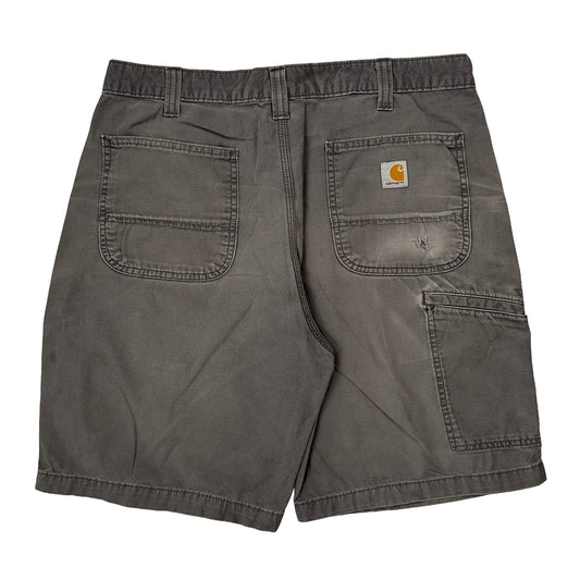 Carhartt Carpenter Shorts - 34W 10L Grey Cotton