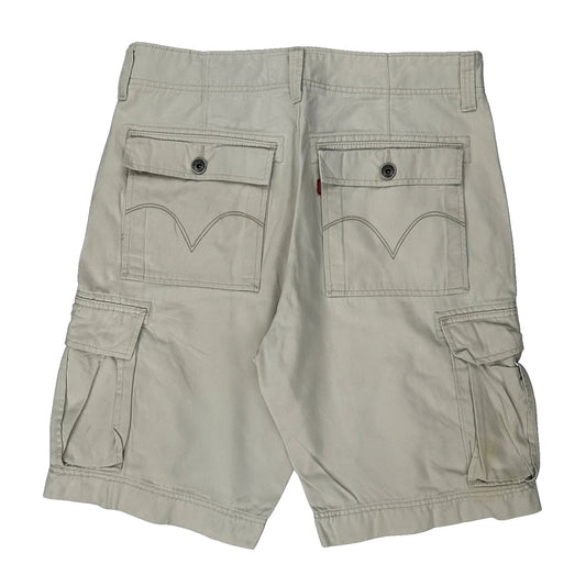 Levis Cargo Shorts - 34W 11L Beige Cotton