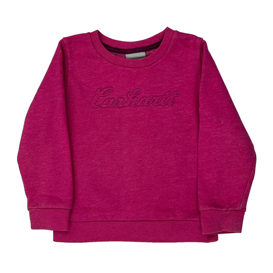 Age 2 Carhartt Sweatshirt - 3XS Pink Cotton