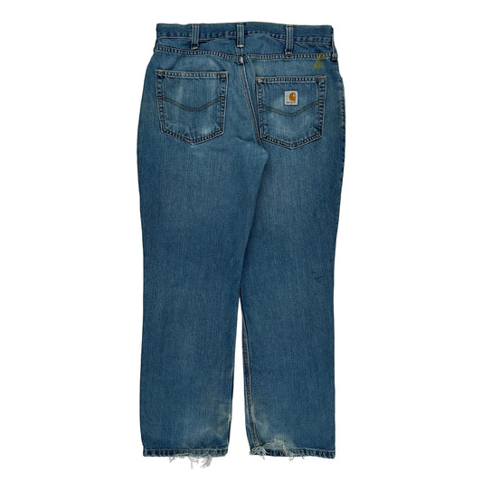 Carhartt Jeans - 34W 30L Blue Cotton Blend