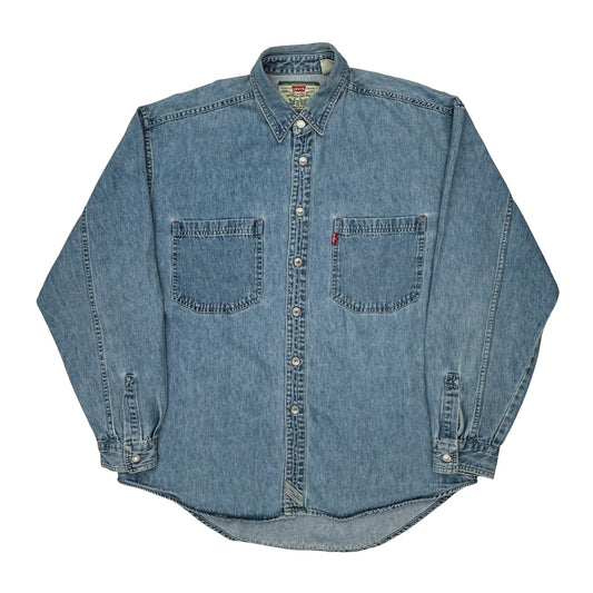Levis Denim Shirt - Large Blue Cotton