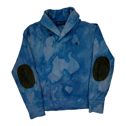 Polo By Ralph Lauren Tie-Dye Sweatshirt - Medium Blue Cotton