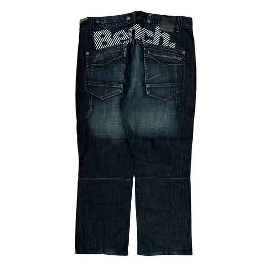 Bench. Cargo Jeans - 36W 31L Dark Wash Cotton