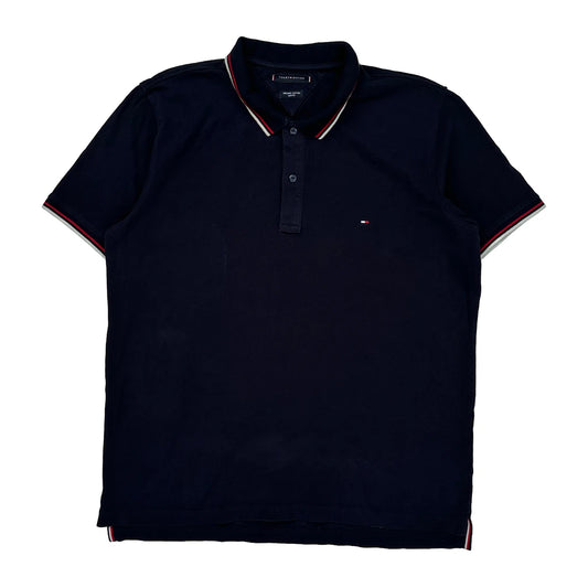 Tommy Hilfiger Slim Fit Polo Shirt - XL Navy Cotton