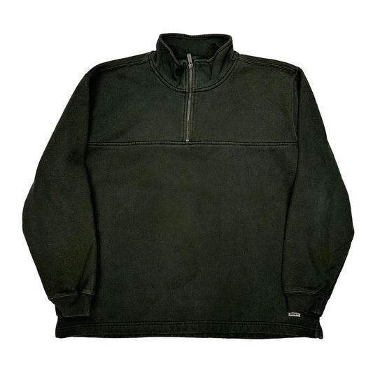 Carhartt 1/4 Zip - XL Black Cotton Blend