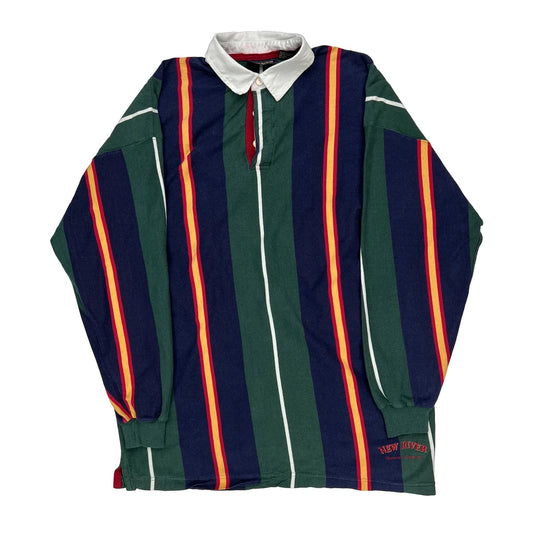 New River Striped Rugby Shirt - XL Multicoloured Cotton