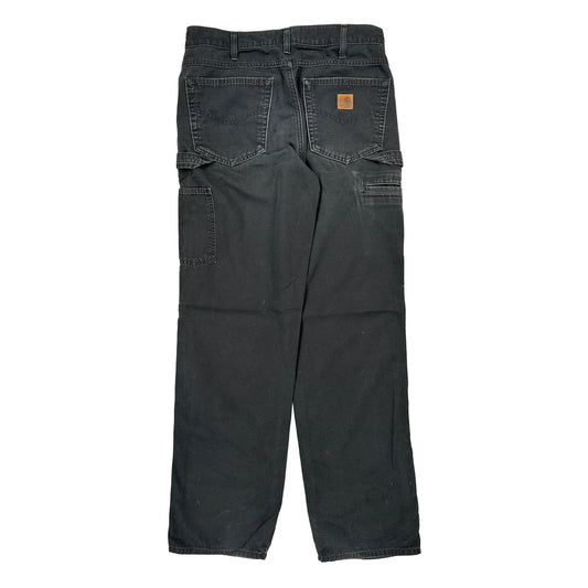 Carhartt Carpenter Trousers - 32W 34L Black Cotton