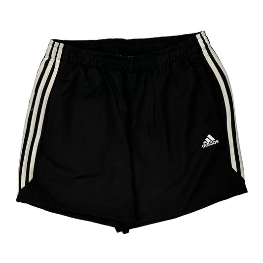 Climalite Adidas Striped Sport Shorts - XL Black Polyester
