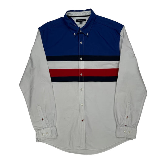 Tommy Hilfiger Striped Shirt - XL Blue Cotton