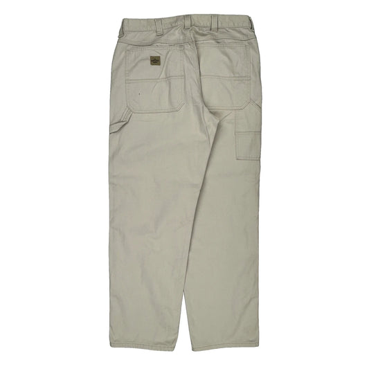 Lee Carpenter Trousers - 34W 32L Beige Cotton