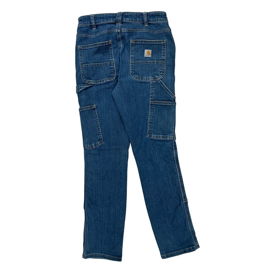 Carhartt Double Knee Carpenter Jeans - 26W UK 6 Blue Denim