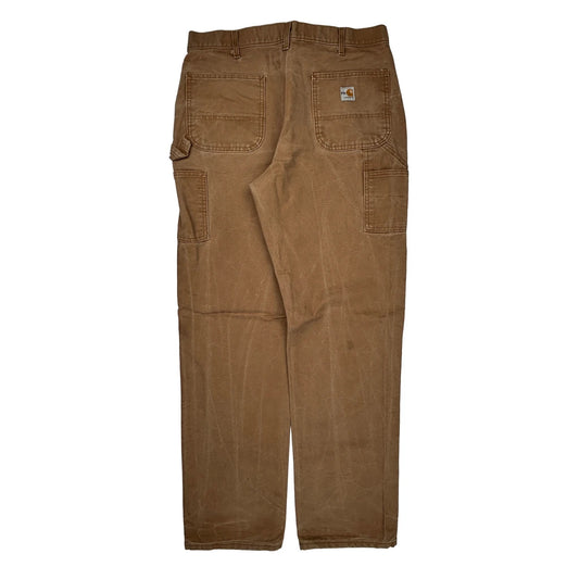 Carhartt Carpenter Trousers - 35W 35L Brown Cotton