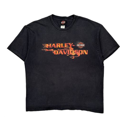 Orlando Harley Davidson Graphic T-Shirt - XL Black Cotton