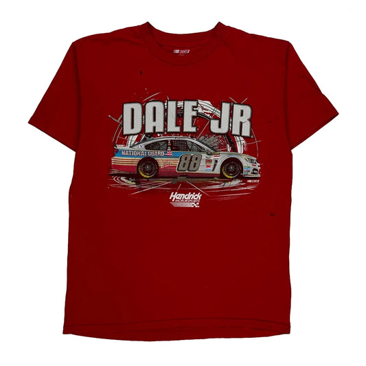 Dale Jr Nascar Graphic T-Shirt - Large Red Cotton
