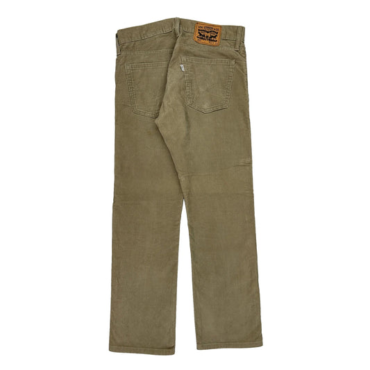 Levis Cord Trousers - 32″ Waist Khaki Corduroy