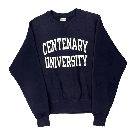 Centenary University Champion College Sweatshirt - Small Navy Cotton
