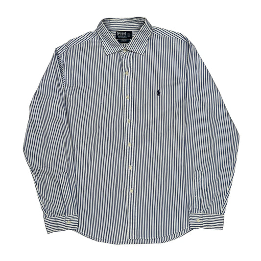 Polo By Ralph Lauren Striped Shirt - XL Blue Cotton