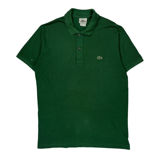 Vintage Lacoste Slim Fit Polo Shirt - Medium Green Cotton