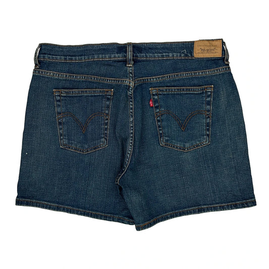 Levis Denim Shorts - 34W UK 14 Blue Cotton Blend