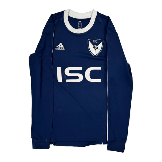 Isc Adidas Football Shirt - Small Blue Polyester