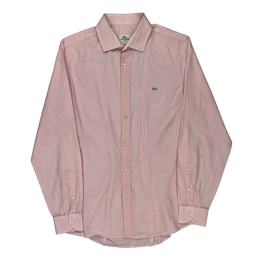 Lacoste Slim Fit Shirt - Medium Pink Cotton