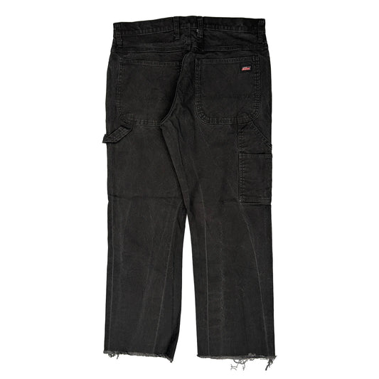 Dickies Carpenter Trousers - 34W 28L Black Cotton