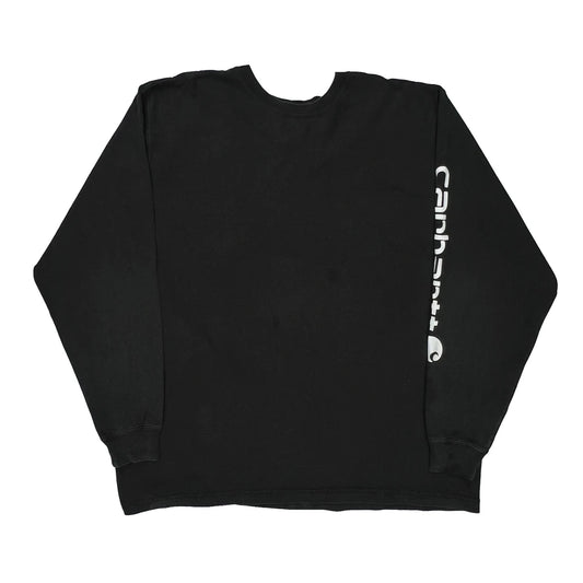 Carhartt Long Sleeve T-Shirt - XL Black Cotton