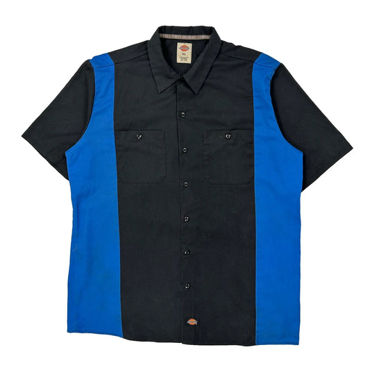 Dickies Short Sleeve Shirt - XL Black Polyester Blend