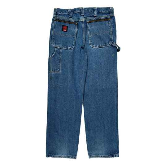 Carhartt Double Knee Carpenter Jeans - 34W 32L Blue Cotton