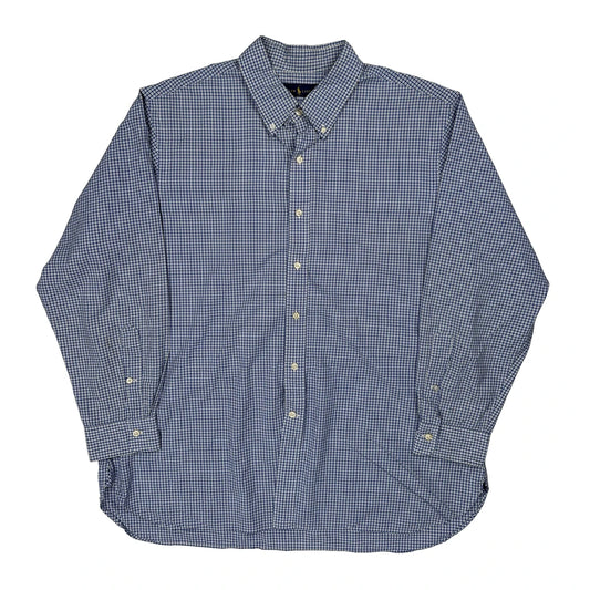 Ralph Lauren Checked Shirt - XL Blue Cotton