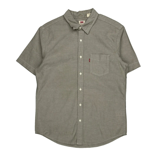 Levis Short Sleeve Shirt - Medium Grey Cotton