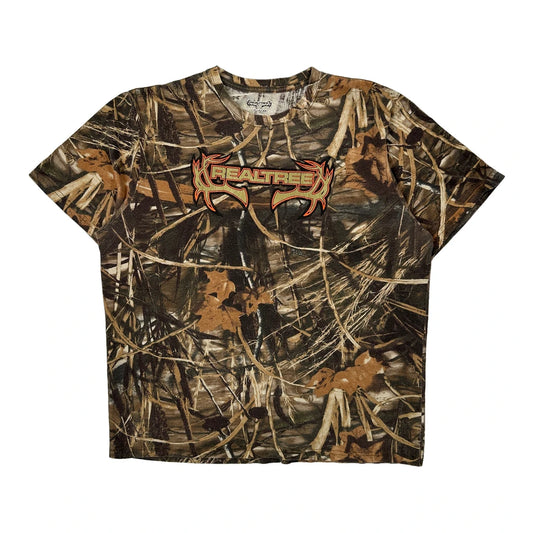 Realtree Camo T-Shirt - Large Camo Cotton Blend