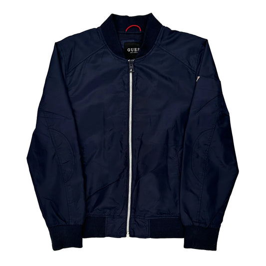 Guess Bomber Jacket - Large Navy Polyester